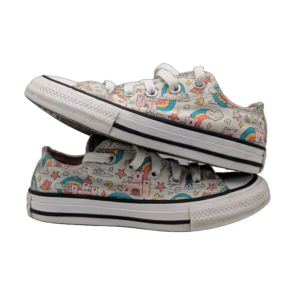 Converse All Star Pink Castle Print Youth 12